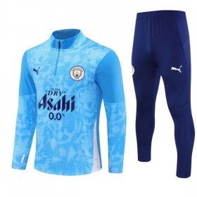 Manchester City Sudadera De Entrenamiento 2025-26 Cuarto-Cremallera Azul